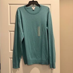 Old Navy Men's Aqua Crewneck Sweater